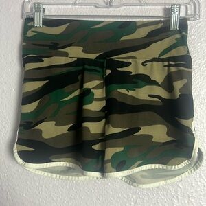 Army Print Shorts